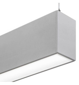 Lampada lineare Sospensione - MONACO DI BAVIERA ARGENTO - 0.5m - 1m - 1.5m - 2m - IP20
