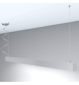 Lampada lineare Sospensione - MONACO DI BAVIERA ARGENTO - 0.5m - 1m - 1.5m - 2m - IP20