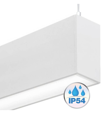 Linearlampe Pendelleuchte - MÜNCHEN WEISS - 0,5 m - 1 m - 1,5 m - 2 m - IP20