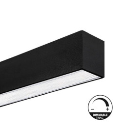 Lineare LED - Deckenaufbauleuchte - MÜNCHEN MINI SCHWARZ - 0,5 m - 1 m - 1,5 m - 2 m - IP54