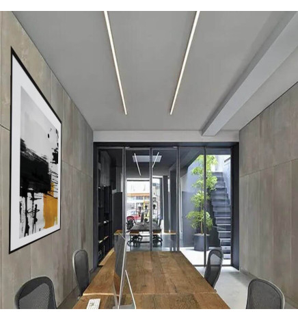 Plafoniera LED lineare - MONACO DI BAVIERA MINIARGENTO - 0.5m - 1m - 1.5m - 2m - IP54