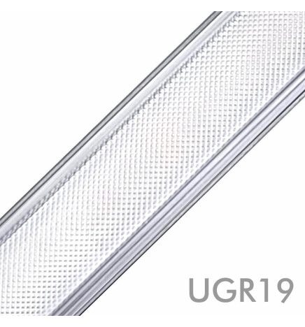 Plafoniera LED lineare - MONACO DI BAVIERA MINIARGENTO - 0.5m - 1m - 1.5m - 2m - IP54
