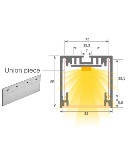 Lampada lineare Sospensione - MUNICH MINI - 0.5m - 1m - 1.5m - 2m - IP65