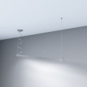 Lámpara Lineal Colgante Regulable - MINI MUNICH PLATA - 0.44m - 0.94m - 1.44m - 1.94m - IP54- Regulable