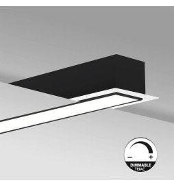 LED Linear luminaire - Recessed -  MOSCOW MINI BLACK - 0.5m - 1m - 1.5m - 2m - IP54