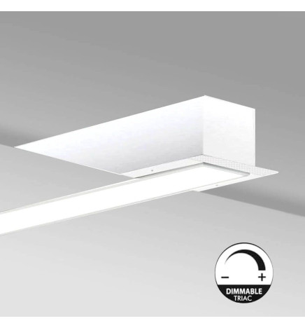 LED Linear luminaire - Recessed -  MOSCOW MINI WHITE  - 0.5m - 1m - 1.5m - 2m - IP54