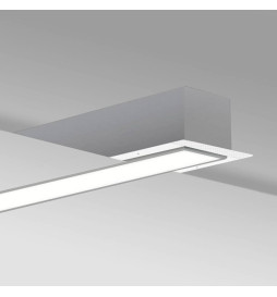 LED Linear luminaire - Recessed -  MOSCOW MINI SILVER- 0.5m - 1m - 1.5m - 2m - IP54