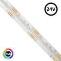 Fita LED 24V RGB 5m COB 15W/M - Luzes Coloridas para Interior
