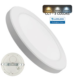 MOSS Lampada da soffitto circolare bianca 18W Downlight orientabile - CCT