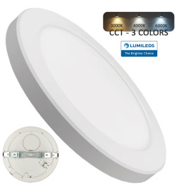 MOSS cirkulær hvid loftslampe 24W justerbar downlight - CCT