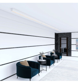 Lineær lampe - overflatetak - ANTHONY Hvit - 0,5m - 1m - 1,5m - 2m