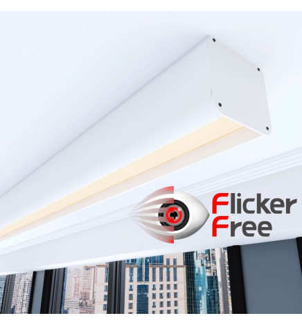 Lineær lampe - overflatetak - ANTHONY Hvit - 0,5m - 1m - 1,5m - 2m