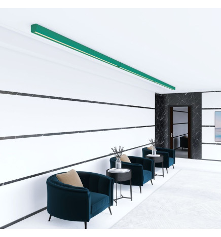 Lineare LED - Deckenaufbauleuchte - ANTONIUS Patinagrün - 0,5 m - 1m - 1,5m - 2m