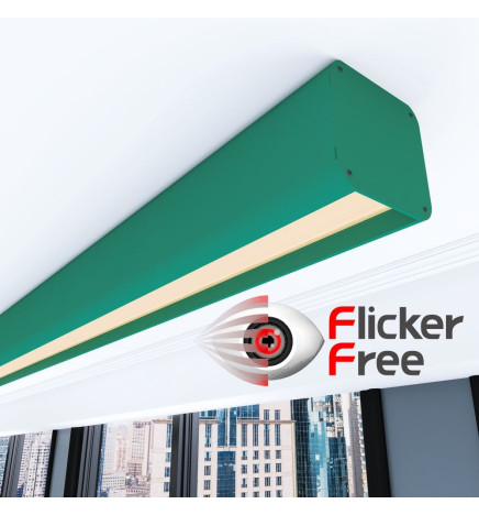 Lineare LED - Deckenaufbauleuchte - ANTONIUS Patinagrün - 0,5 m - 1m - 1,5m - 2m