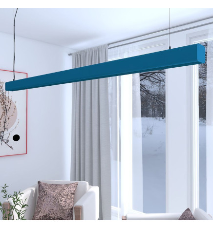 Lampada lineare Sospensione LED - ANTONIO Azzurro - 0.5m - 1m - 1.5m - 2m