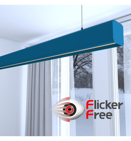 Lineær lampe LED - vedhæng - ANTHONY Azurblå - 0,5 m - 1m - 1,5m - 2m