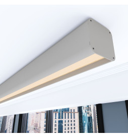 Lineare LED - Deckenaufbauleuchte - ANTONIUS Steingrau- 0,5 m - 1m - 1,5m - 2m