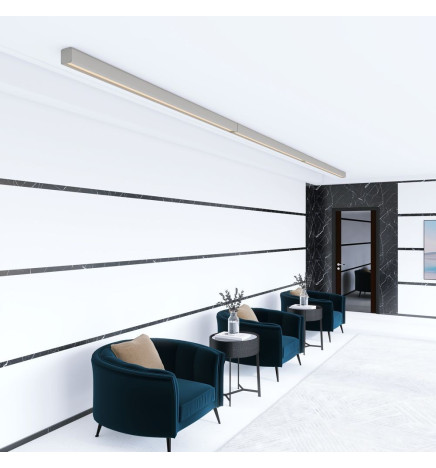 Lineær lampe - overfladeloft - ANTHONY stengrå - 0,5 m - 1m - 1,5m - 2m