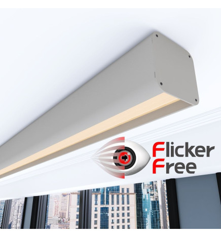 Linear LED Batten - ANTHONY stone grey- 0.5m - 1m - 1.5m - 2m