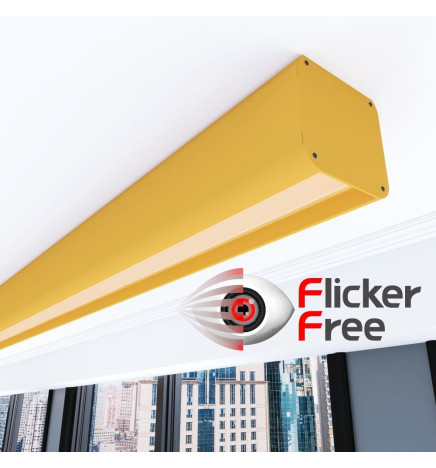Lineær lampe - overfladeloft - ANTHONY pastelgul - 0,5 m - 1m - 1,5m - 2m