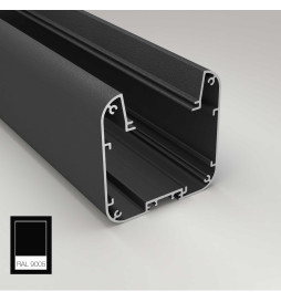 Lâmpada Linear Pendente LED - ANTONIO Preto - 0,5m - 1m - 1,5m - 2m
