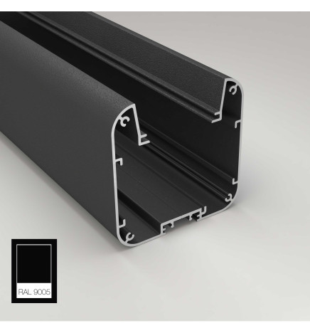 Lâmpada Linear Pendente LED - ANTONIO Preto - 0,5m - 1m - 1,5m - 2m