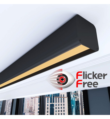 Linearlampe Pendelleuchte LED - ANTONIUS SCHWARZ - 0,5 m - 1m - 1,5m - 2m