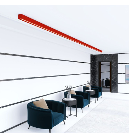 Linear LED Batten - ANTHONY tomato red- 0.5m - 1m - 1.5m - 2m