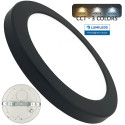 MOSS Black Circular Ceiling Lamp 24W Adjustable Downlight - CCT