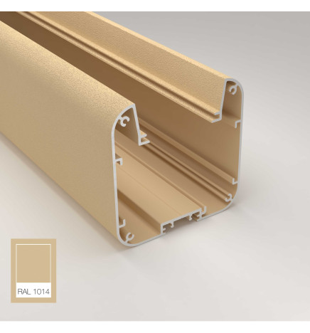 Lineare LED - Deckenaufbauleuchte - ANTONIUS Elfenbein - 0,5 m - 1m - 1,5m - 2m