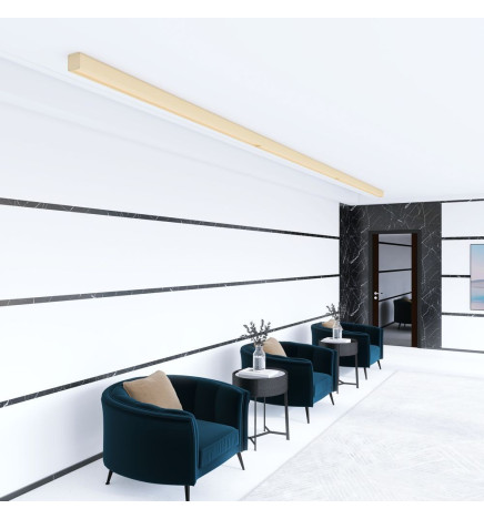 Lineare LED - Deckenaufbauleuchte - ANTONIUS Elfenbein - 0,5 m - 1m - 1,5m - 2m