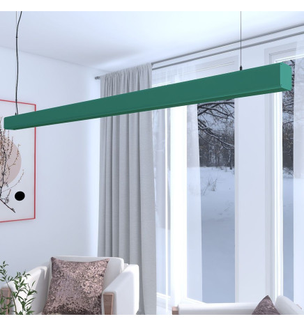Linearlampe Pendelleuchte LED - ANTONIUS Patinagrün - 0,5 m - 1m - 1,5m - 2m