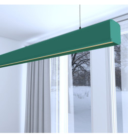 Linear Lamp Pendant LED - ANTHONY patina green- 0.5m - 1m - 1.5m - 2m