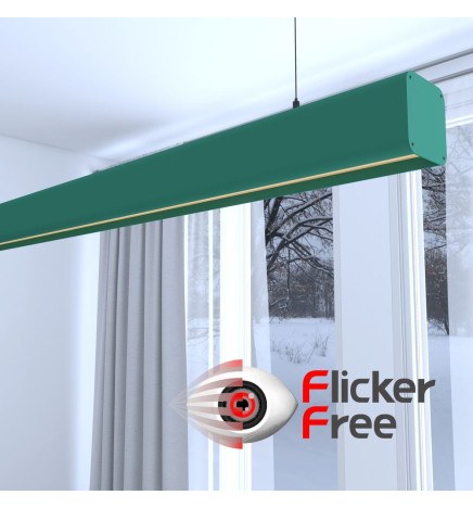 Linearlampe Pendelleuchte LED - ANTONIUS Patinagrün - 0,5 m - 1m - 1,5m - 2m