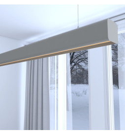 Linear Lamp Pendant LED - ANTHONY stone grey- 0.5m - 1m - 1.5m - 2m