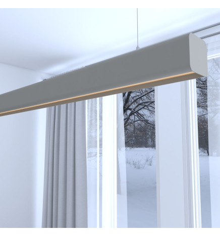 Linearlampe Pendelleuchte LED - ANTONIUS Steingrau- 0,5 m - 1m - 1,5m - 2m