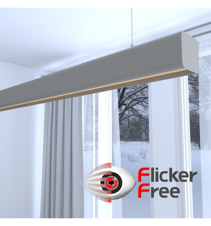 Linear Lamp Pendant LED - ANTHONY stone grey- 0.5m - 1m - 1.5m - 2m