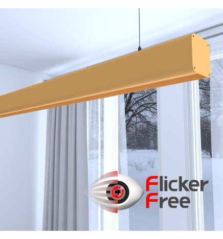 Linearlampe Pendelleuchte LED - ANTONIUS Steingrau- 0,5 m - 1m - 1,5m - 2m
