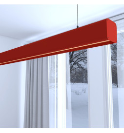 Linear Lamp Pendant LED - ANTHONY pastel yellow- 0.5m - 1m - 1.5m - 2m