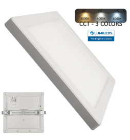 MOSS hvid firkantet loftslampe 18W justerbar downlight - CCT