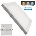 MOSS White Square Ceiling Lamp 18W Adjustable Recessed Light - CCT