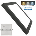MOSS 18W kvadratisk taklampe i svart, justerbar downlight - CCT