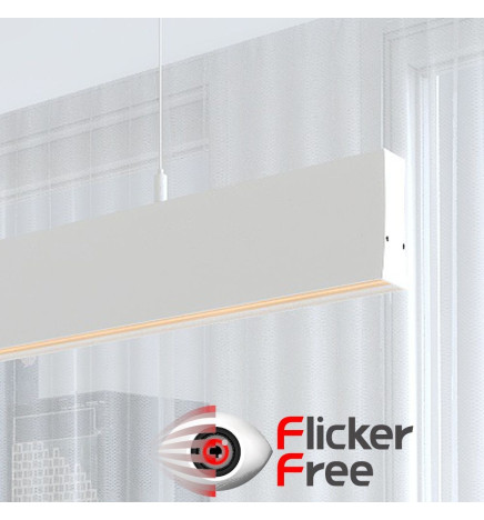 Lâmpada Linear Pendente LED - LOLA Branco - 0,5m - 1m - 1,5m - 2m