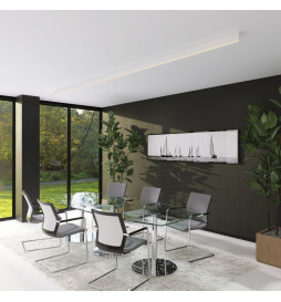 Lâmpada Linear Pendente LED - LOLA Branco - 0,5m - 1m - 1,5m - 2m