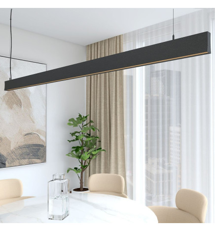 Lampada lineare Sospensione LED - LOLA Nero - 0.5m - 1m - 1.5m - 2m
