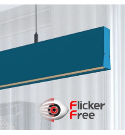 Lâmpada Linear Pendente LED - LOLA Azul Azur - 0,5m - 1m - 1,5m - 2m