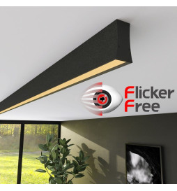 Régua Linear  LED - LOLA Preto - 0,5m - 1m - 1,5m - 2m