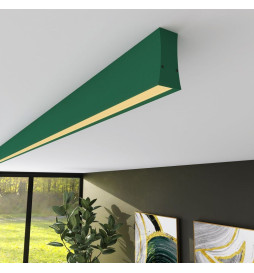 Lineær lampe - overfladeloft - LOLA patinagrøn - 0,5 m - 1m - 1,5m - 2m