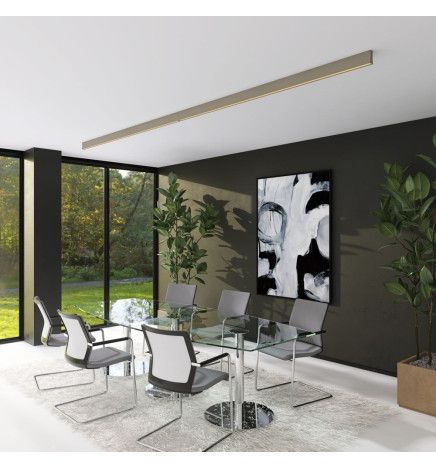 Linear LED Batten - LOLA stone gray- 0.5m - 1m - 1.5m - 2m