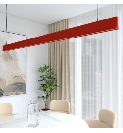 Lâmpada Linear Pendente LED - LOLA Amarelo pastel - 0,5m - 1m - 1,5m - 2m